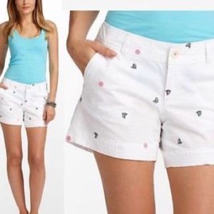 White Embroidered Lilly Pulitzer Shorts
